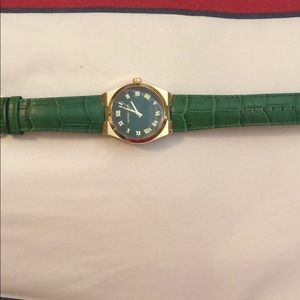 Michael Kors Green Leather Quartz Watch!